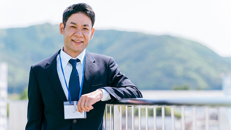 地域で活躍するビジネスマン