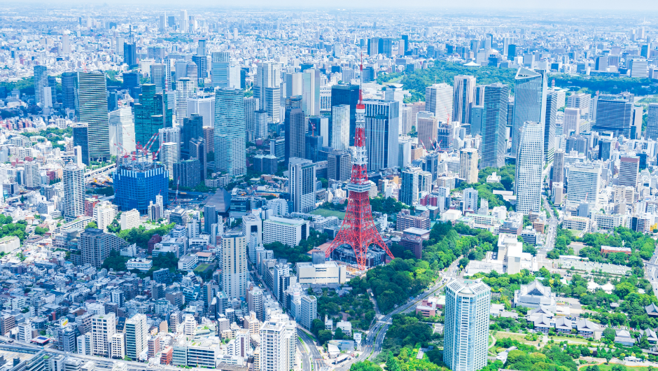 東京の上空写真