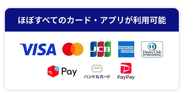 オンラインキャッシュの対応ブランド