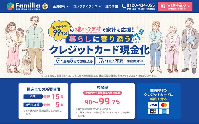 Familiaのキャプチャー